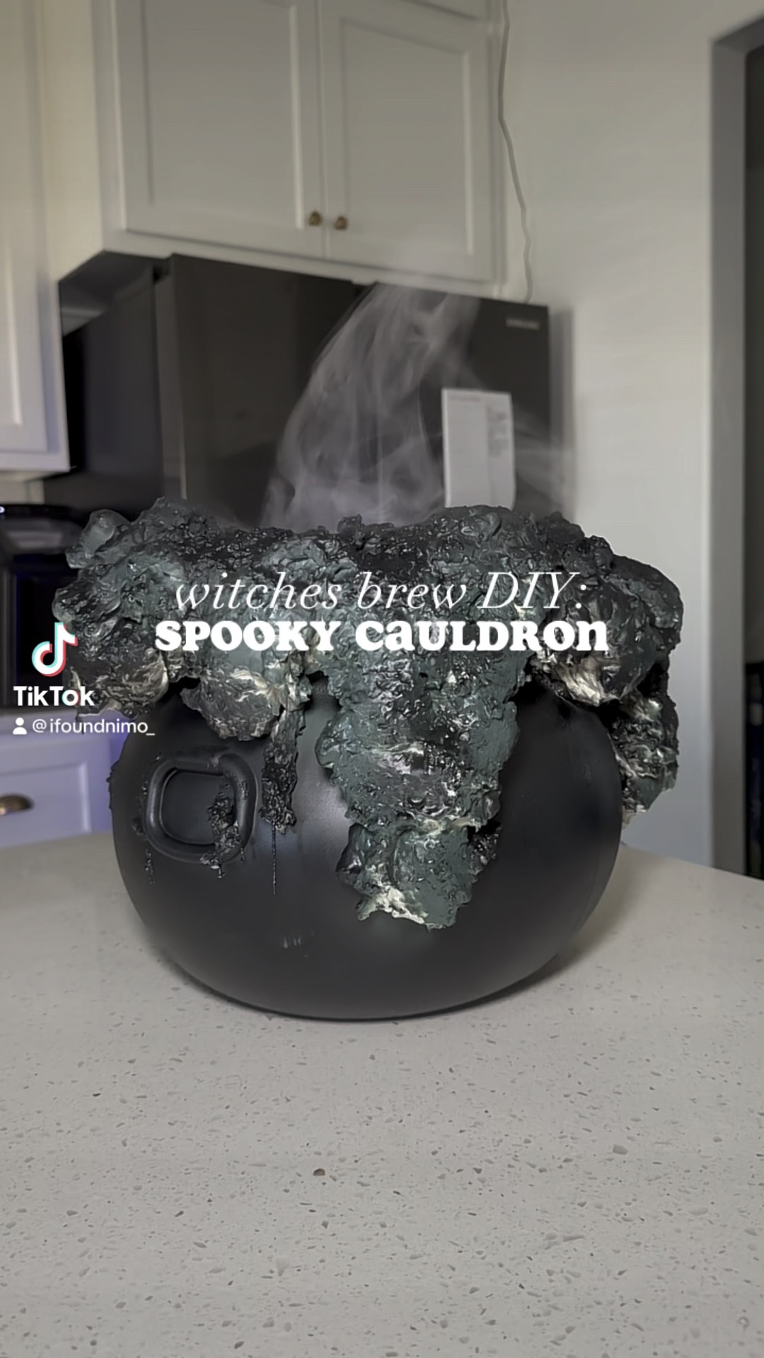 a witches brew DIY: spooky cauldron 💨🧙🏾‍♀️ 

#LTKFallSale

#LTKHome #LTKVideo #LTKSeasonal