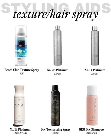 My favorite texture/hair sprays for volume, hold and styling. These are tried and true and I think you’ll love them too!

#LTKfindsunder100 #LTKbeauty #LTKGiftGuide