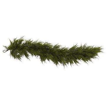 Faux Cedar Garland | West Elm | West Elm (US)