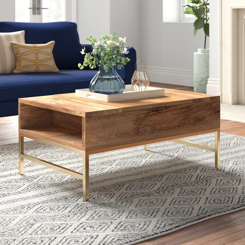 Rowley Solid Wood Storage Lift-Top Coffee Table | Wayfair North America