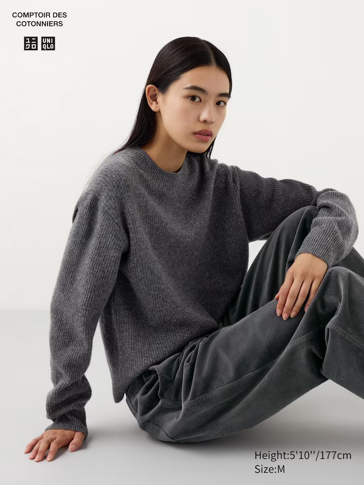 Jersey lana cuello redondo | Uniqlo ES