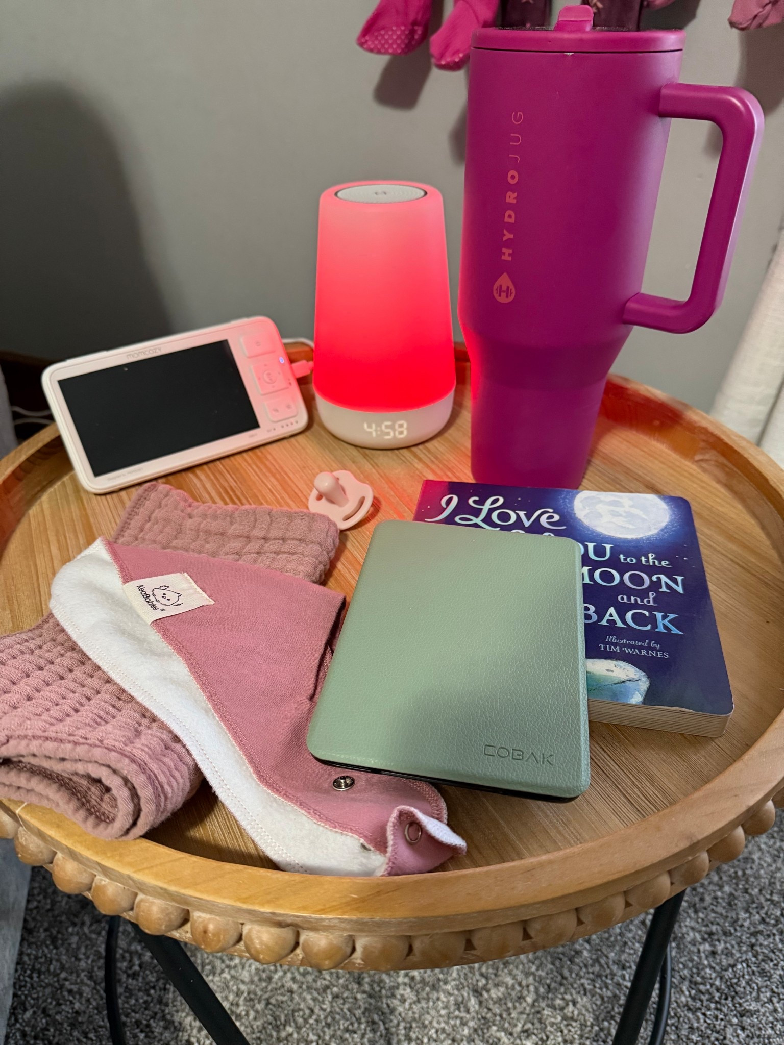 Nursery Nightstand Essentials 🙌 What’s on your nursery side table?! #nursery #home #hatch #momcozy #hydrojug

#LTKBaby #LTKmomlife #LTKHome