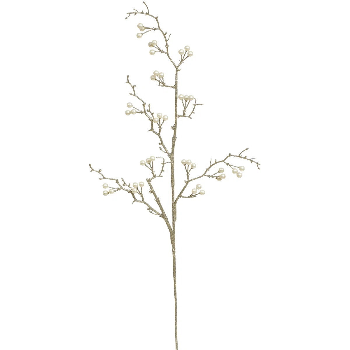 Mark RobertsGlitter Branch Pearl Spray -36 Inches Set Of 12 (Set of 12) | Perigold