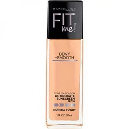 maybelline new york fit me! foundation, 310 sun beige, spf 18, 1.0 fluid ounce (packaging may vary) | Walmart (US)