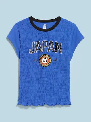 FIFA World Cup 26™ Japan Smocked Graphic T-Shirt for Women | Old Navy (US)