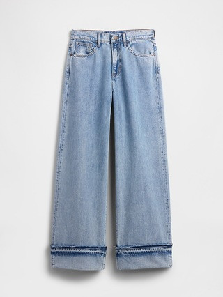 High Rise SuperSoft Wide-Leg Jeans | Gap Factory | Gap Factory