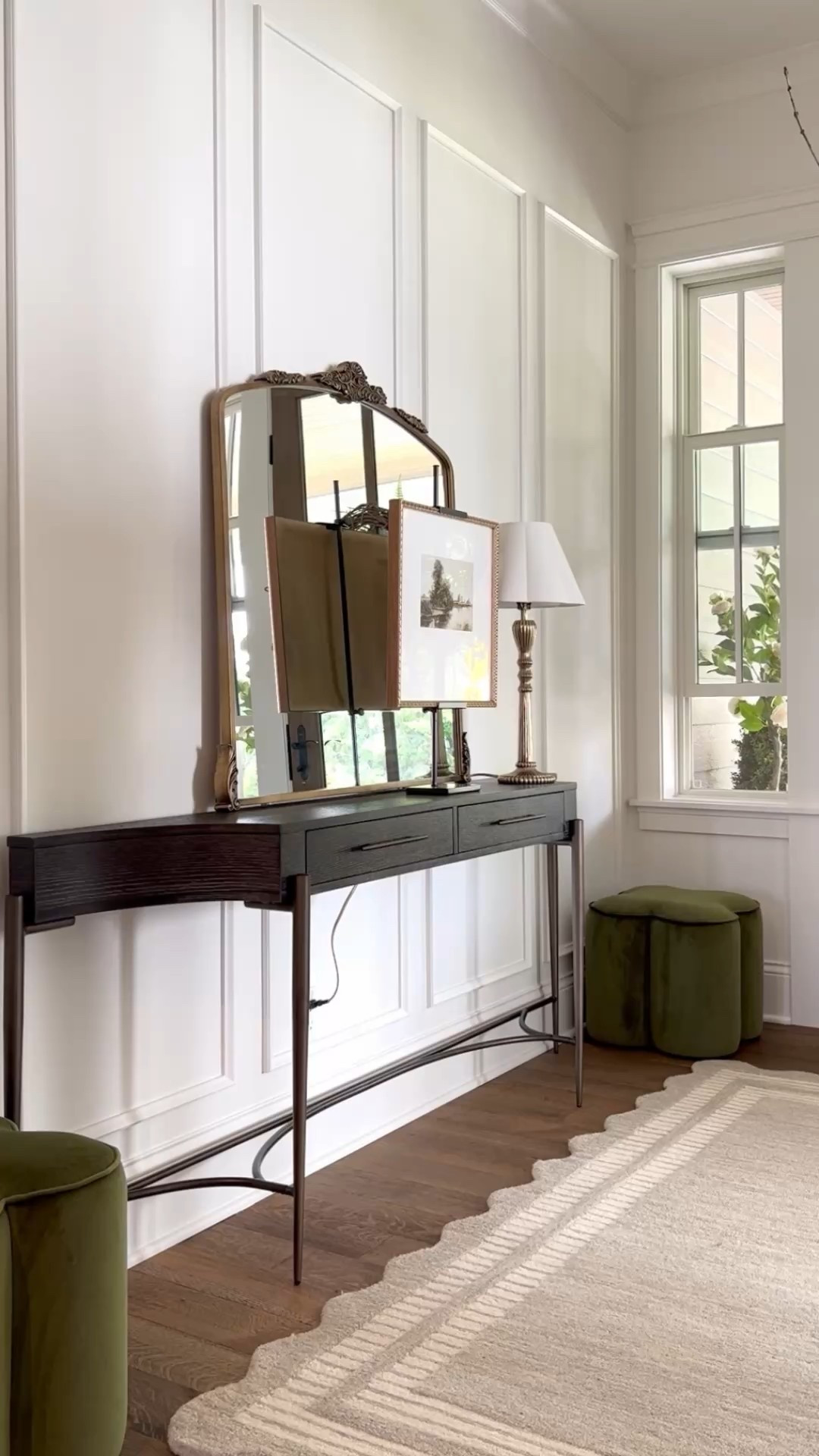 Console styling doesn’t need to be complicated. I prefer a simple look and typically use a statement vase filled with seasonal florals, seasonal art, a lamp and a decor object or candle. 

#LTKStyleTip #LTKHome #LTKSeasonal