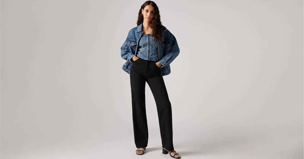 Ribcage Full-length Jeans - Black | Levi's® GB | Levi's UK