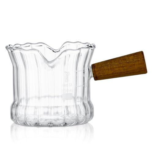 Espresso Shot Glass, 120 ML Espresso Cups with Handle and Dual-Scale, Espresso Shot Glass with V-Shaped Mouth | Amazon (US)