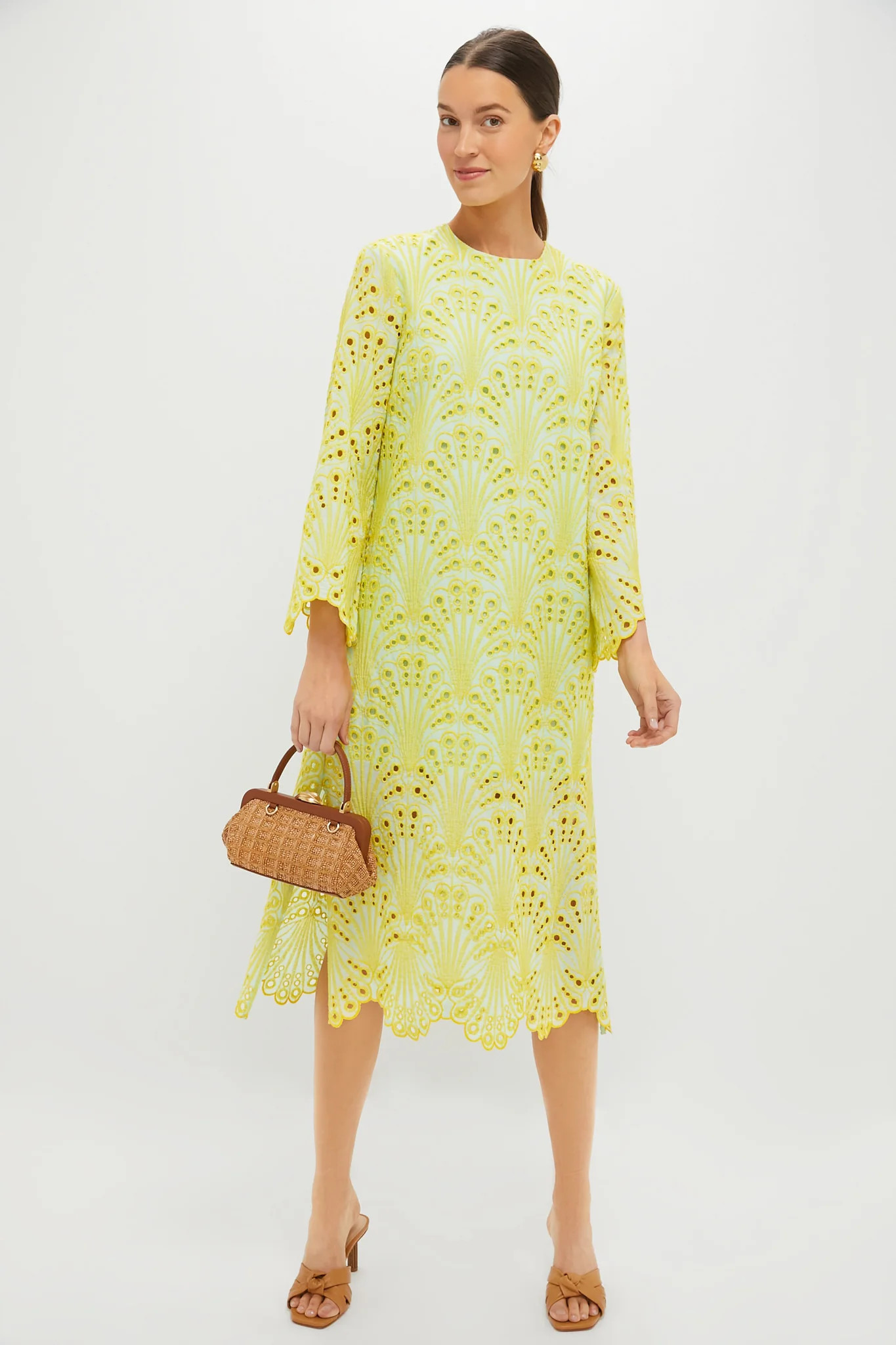 Mint and Mimosa Eyelet Jamie Dress | Tuckernuck (US)