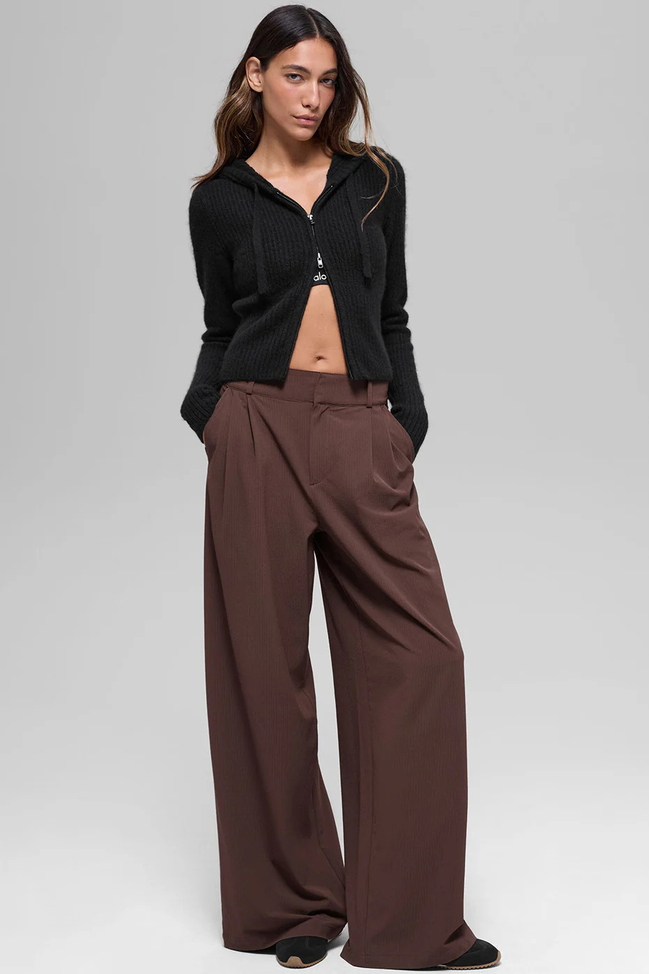 High-Waist Dreamscape Trouser (Regular) - Brownstone | Alo Yoga (US)