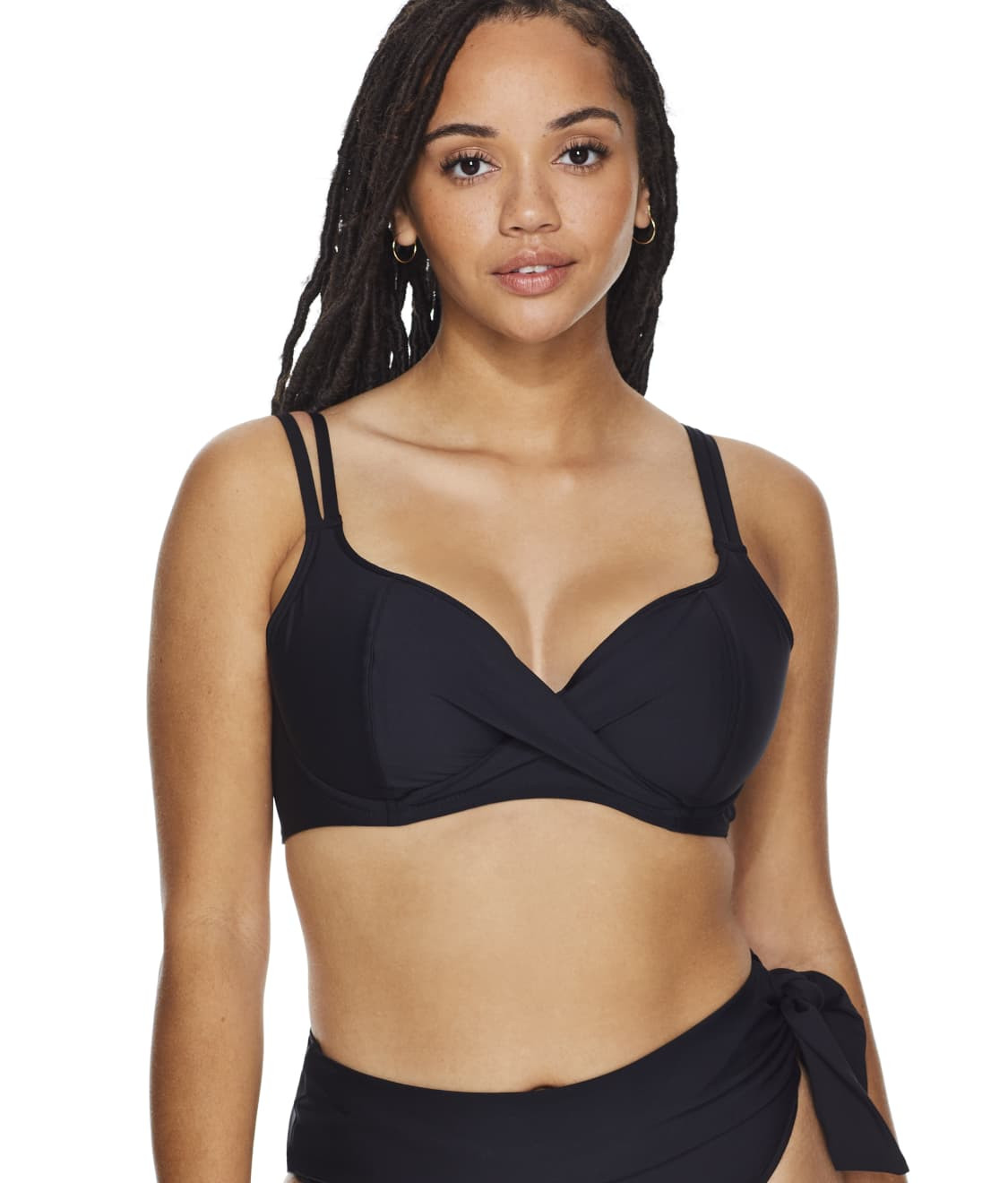 Eco Onyx Wrap Bikini Top | Bare Necessities