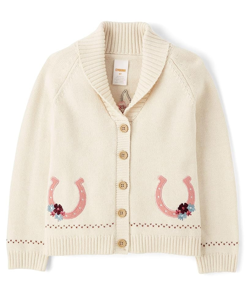Gymboree Girls' and Toddler Long Sleeve Cardigan Button Up Sweater | Amazon (US)