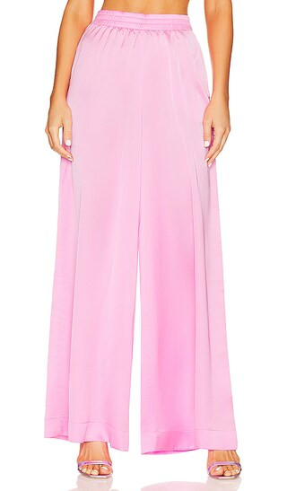 Irwin Pants in Pink Luxe Satin | Revolve Clothing (Global)