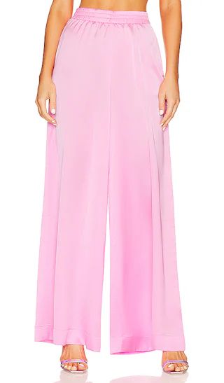 Irwin Pants in Pink Luxe Satin | Revolve Clothing (Global)