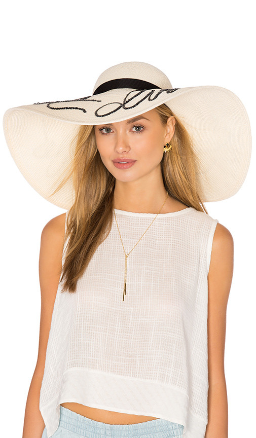 Eugenia Kim Sunny Do Not Disturb Hat in Cream. | Revolve Clothing