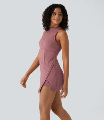 Women’s Zipper RacerPocket 2-Piece Mini Tennis Active Dress - Halara | HALARA