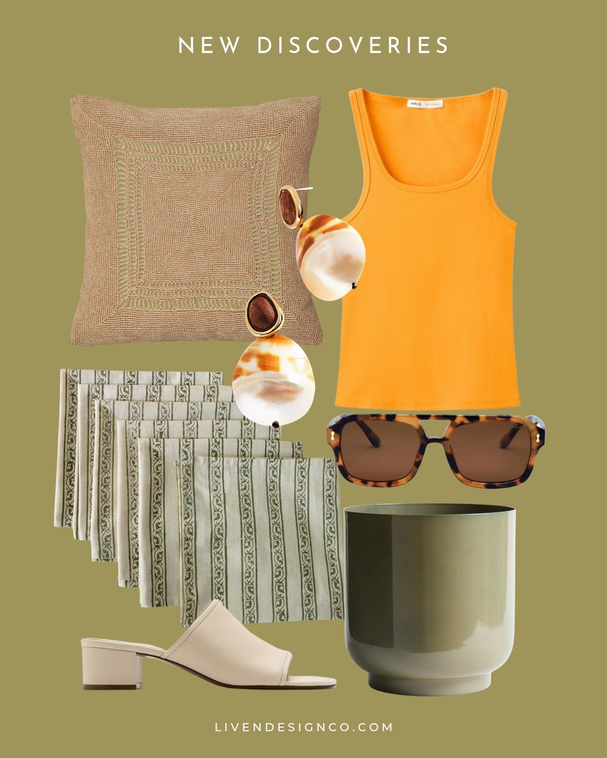 New discoveries. Orange top. Mango. Target home. Woven natural throw pillows. Patio decor. Planter. Statement earrings. Anthropologie. Amazon finds. Sunglasses. H&M. Block heel 

#LTKSeasonal #LTKHome #LTKSaleAlert