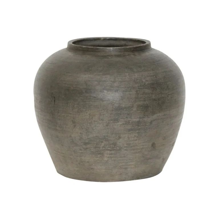 Artissance  Vintage Charcoal/Gray Pottery Jar, 11 Inch Diameter(Size & Finish Vary) - 11"W x 11"L... | Walmart (US)