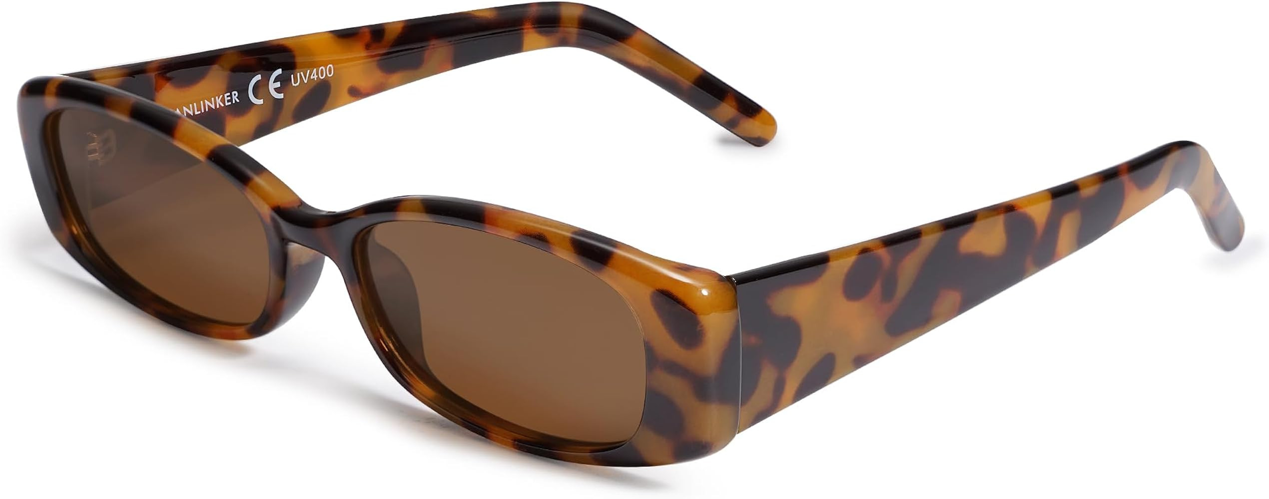 VANLINKER Trendy Small Polarized Rectangle Sunglasses for Women Men Retro 90s Shades VL9787 | Amazon (US)