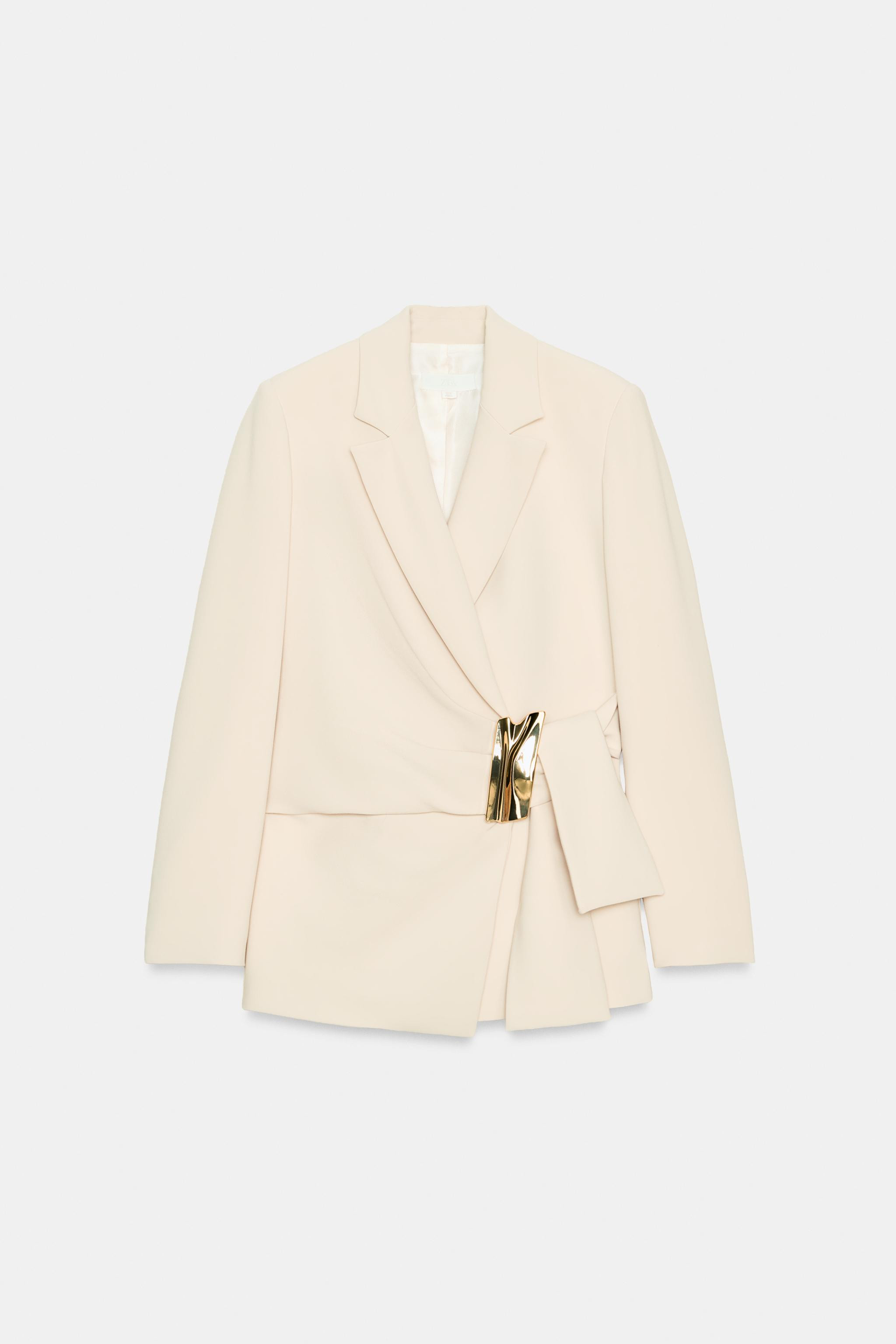 DOUBLE-BREASTED BLAZER WITH BUCKLE | Zara US
