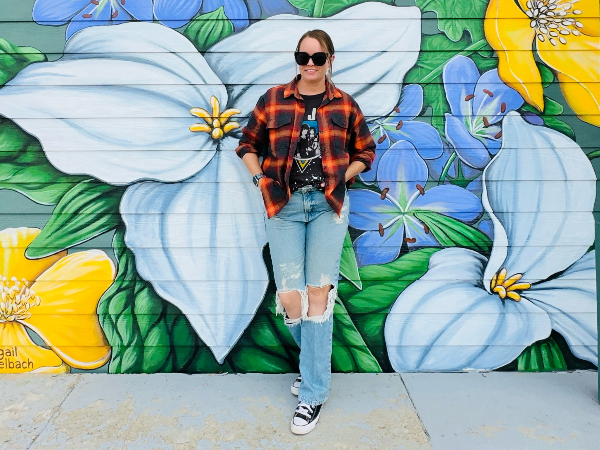 Plaid shirt days. 
I found the viral Old Navy Taylor Swift Evermore flannel in a thrift shop! But have linked similar styles for my Swifties  