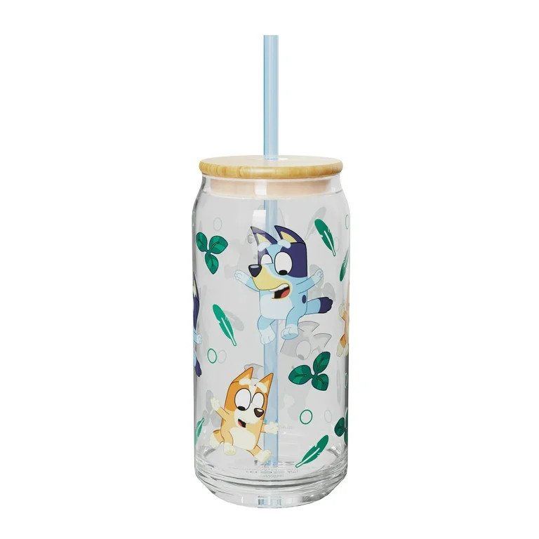 Zak Designs 20oz Bluey Glass Hadley Tumbler | Walmart (US)