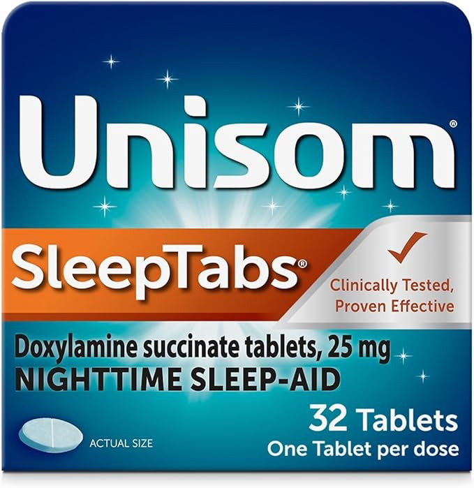 Unisom SleepTabs, Nighttime Sleep-aid, Doxylamine Succinate, 32 Tablets | Amazon (US)