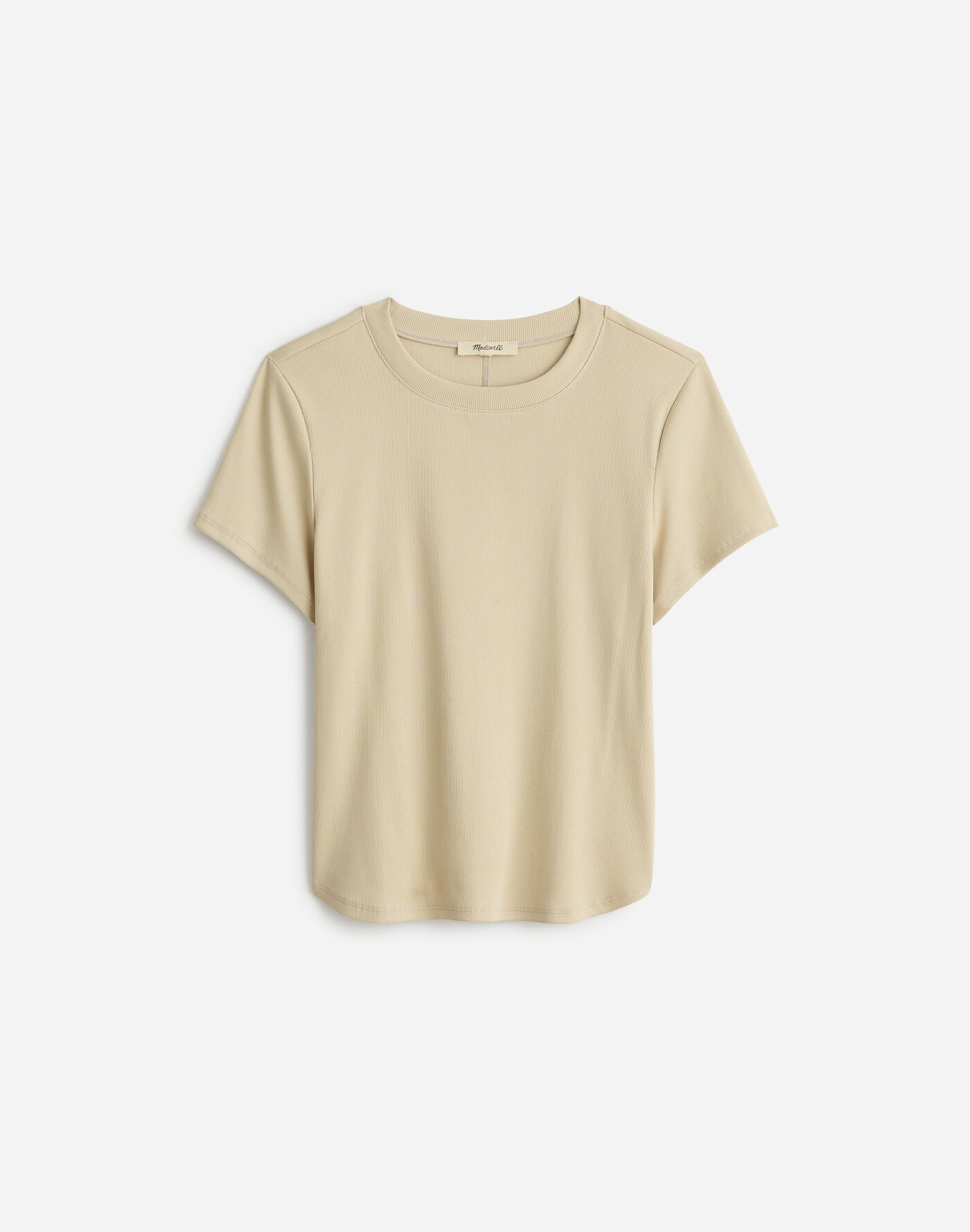 (Re)generative Cotton Ribbed Crewneck Tee | Madewell | Madewell