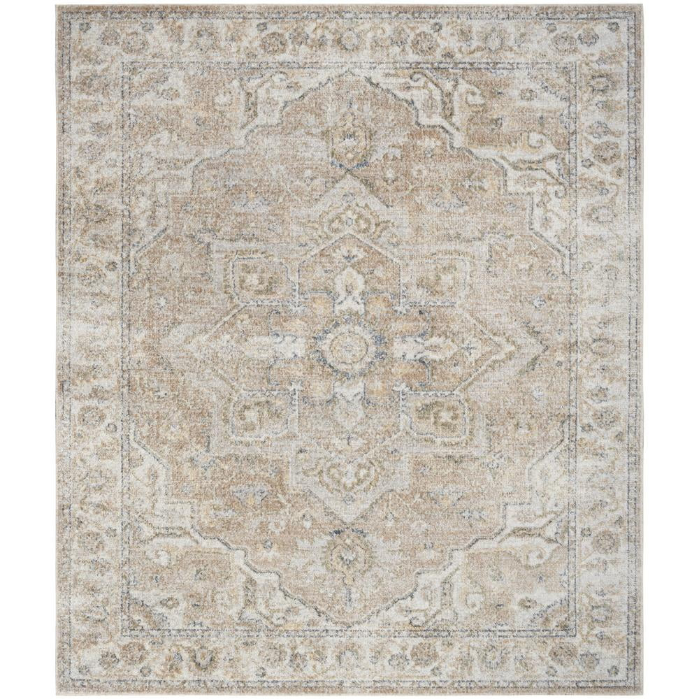 Nourison Astra Machine Washable Persian Beige 7'10" x 10' Area Rug (8x10) | Walmart (US)
