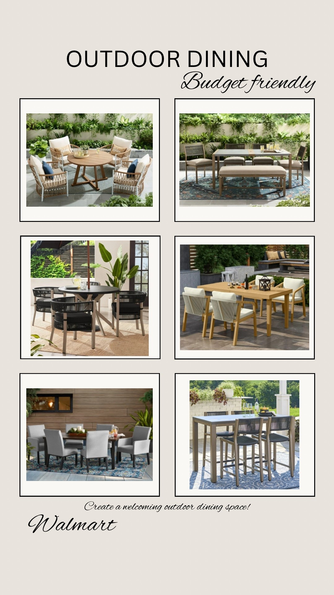 Create a welcoming outdoor dining space!

#outdoordining #outdoorpatio #diningtable #diningchairs #outdoor #summerpatio #patiofinds #patio

#LTKHome #LTKSeasonal