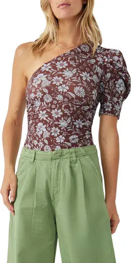 One-Shoulder Floral Print Bodysuit | Nordstrom