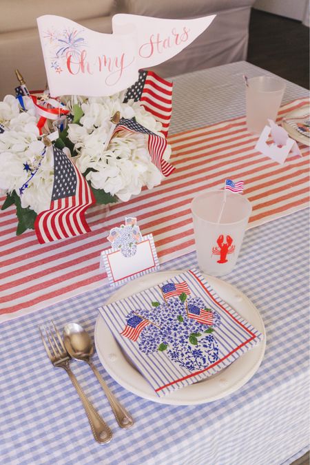 My table for 4th of July 🇺🇸 

#LTKHome #LTKSeasonal