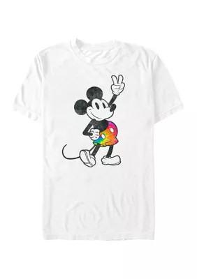 Disney Men's Mickey Classic Tie Dye Mickey Stroked T-Shirt | Belk
