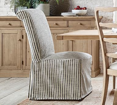 PB Comfort Roll Slipcovered Dining Chair | Pottery Barn (US)