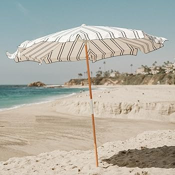 Business & Pleasure Co. Amalfi Umbrella - 7.2' Boho Beach Umbrella - Sturdy Yet Lightweight - UPF... | Amazon (US)