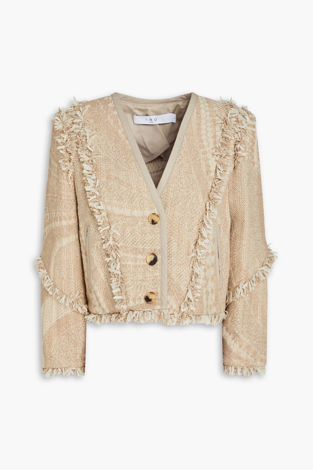 Negila cropped bouclé-tweed jacket | The Outnet (US and CA)