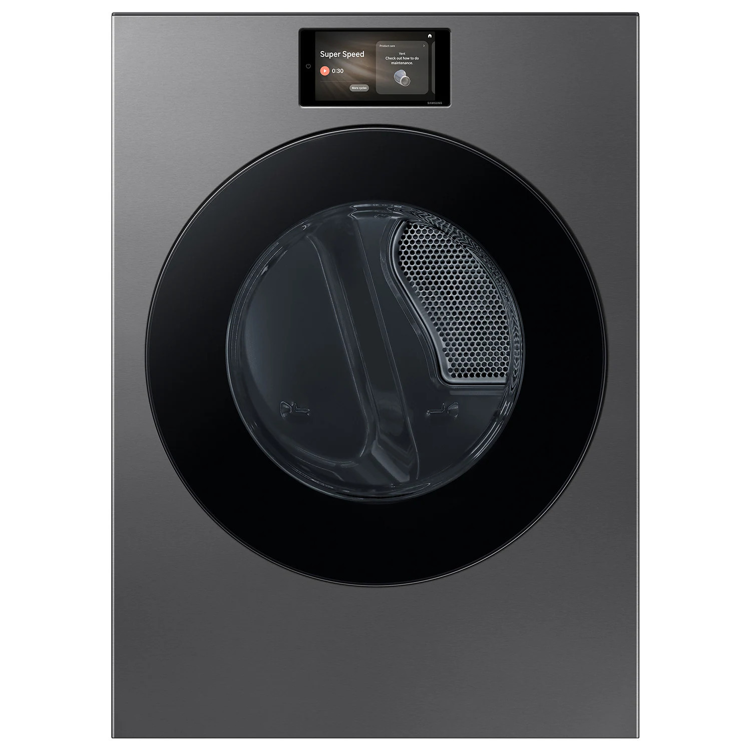 Samsung Bespoke 7.6-cu ft Stackable Vented Electric Dryer with Steam Cycle ( Black stainless steel ) | DV90F53AES | Lowe's