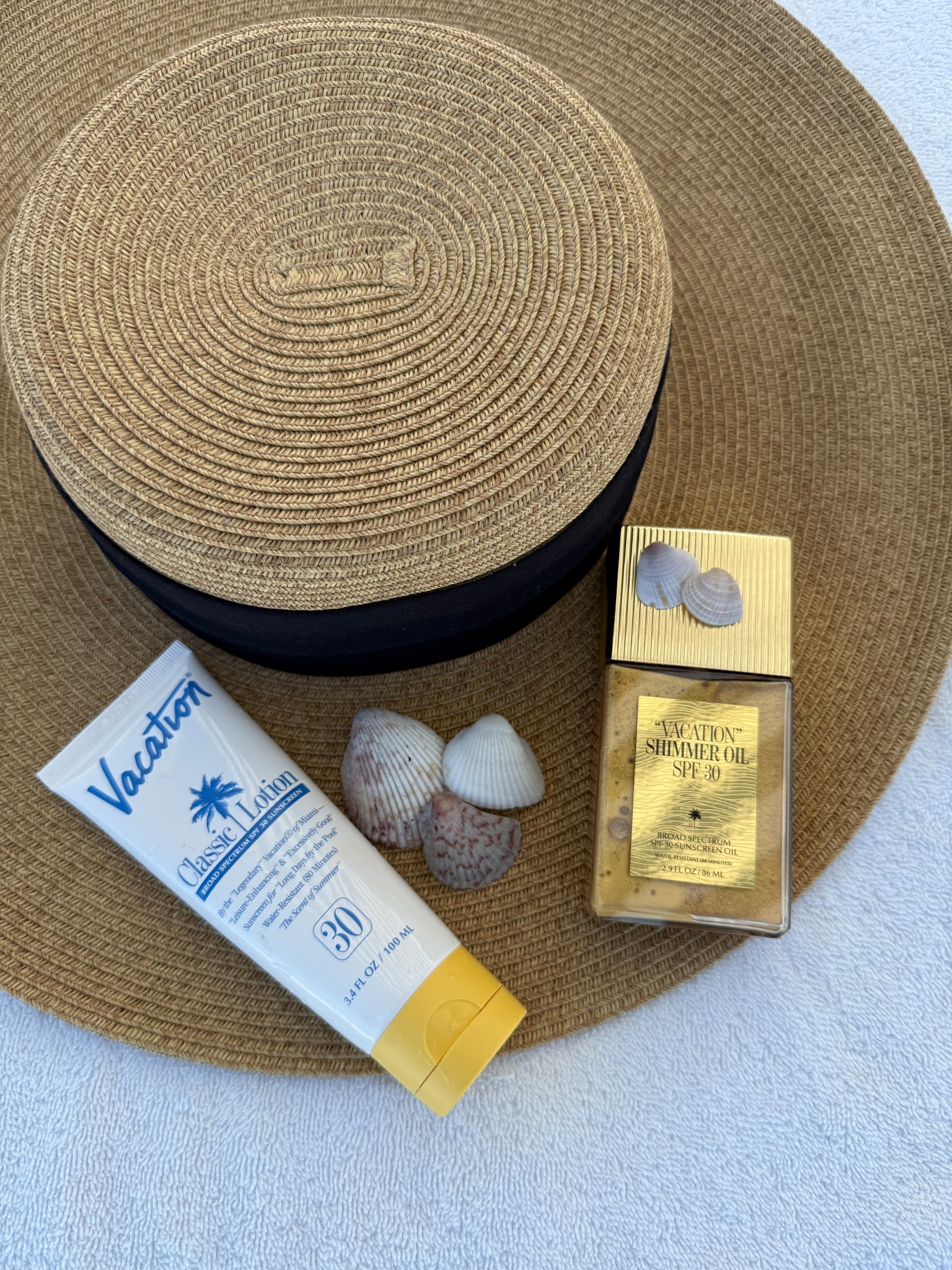 Vacation Sunscreens and Shimmer Oil