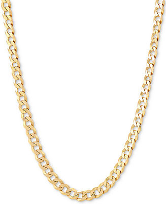Flat Curb Link Chain Necklace 18 | Macy's