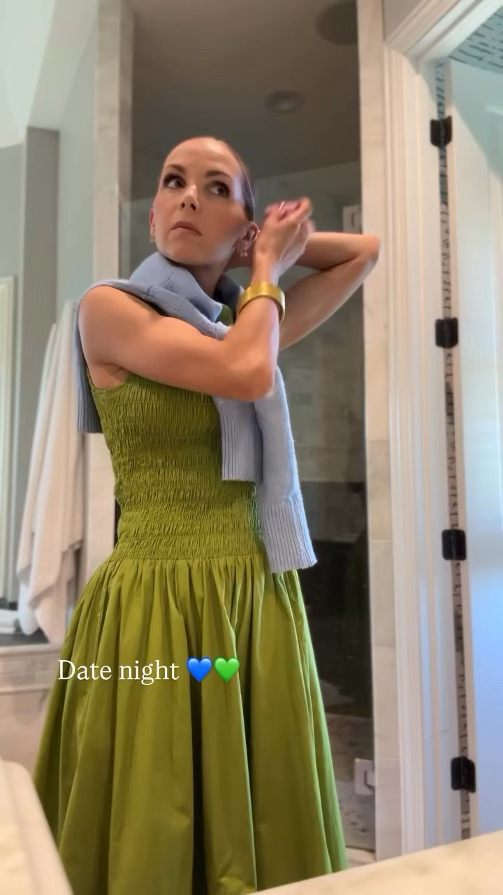 Date night
@jcrew dress in the best color 💚

#LTKgrwm #LTKootd