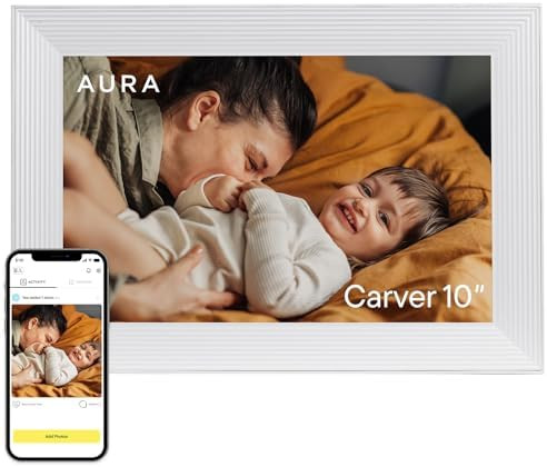 Aura Digital Picture Frame - 10.1" HD Display | Wirecutter's Best Digital Frame | Text Photos Dir... | Amazon (US)