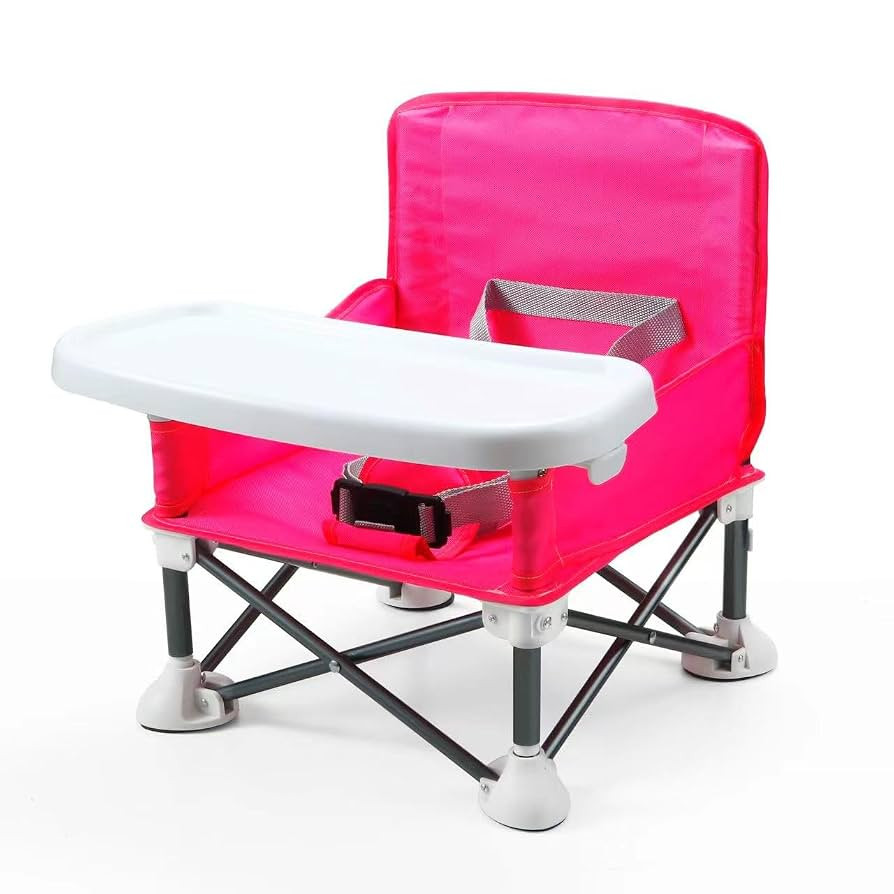 PandaEar Portable Travel Booster Seat with Tray| Folding Baby Seat Booster High Chair for Dining ... | Amazon (US)
