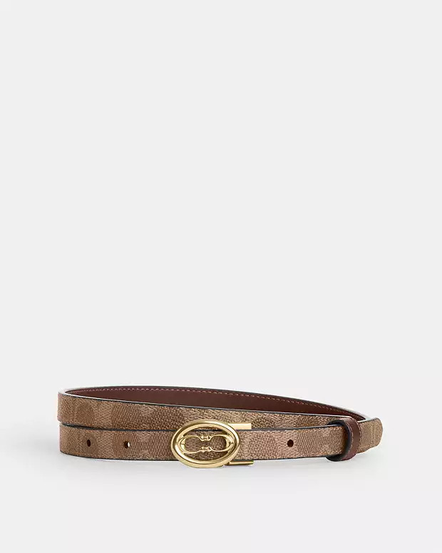 Signature Buckle Cut To Size Belt, 18 Mm | Coach Outlet US