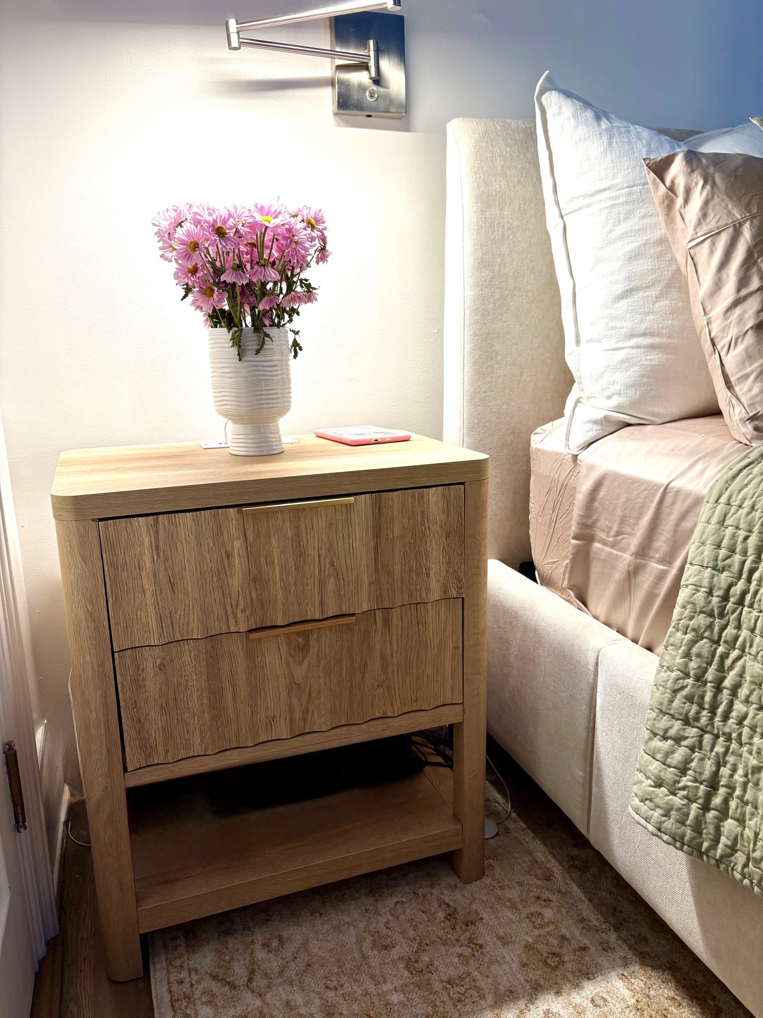 Sent two night stands under $200 ok???? So easy to put together. Love that they have an outlet of chargers included in the back  

#LTKdayinmylife #LTKSaleAlert #LTKHome