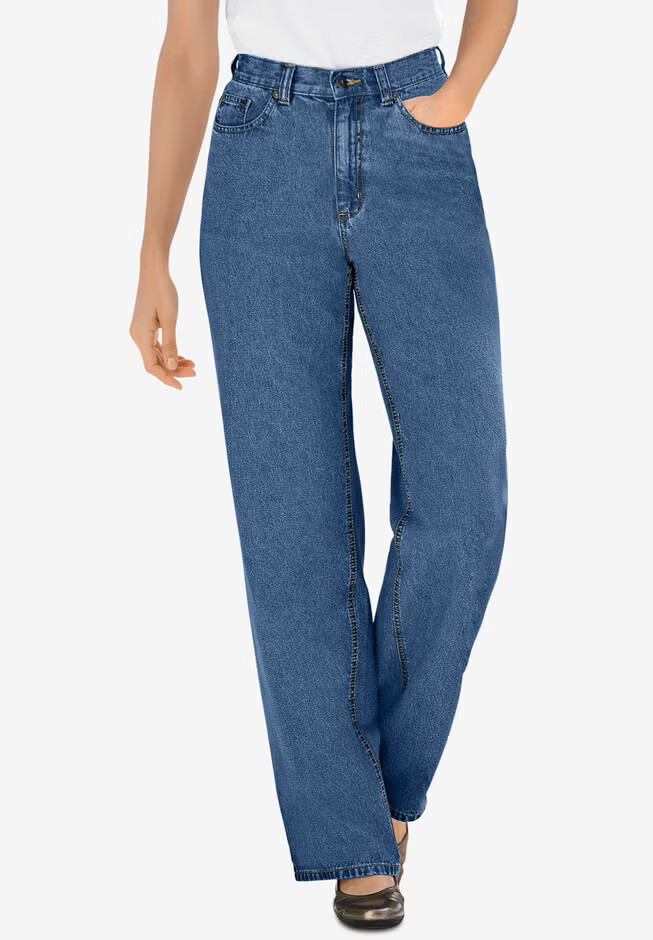 Perfect Relaxed Cotton Denim Jean | Woman Within