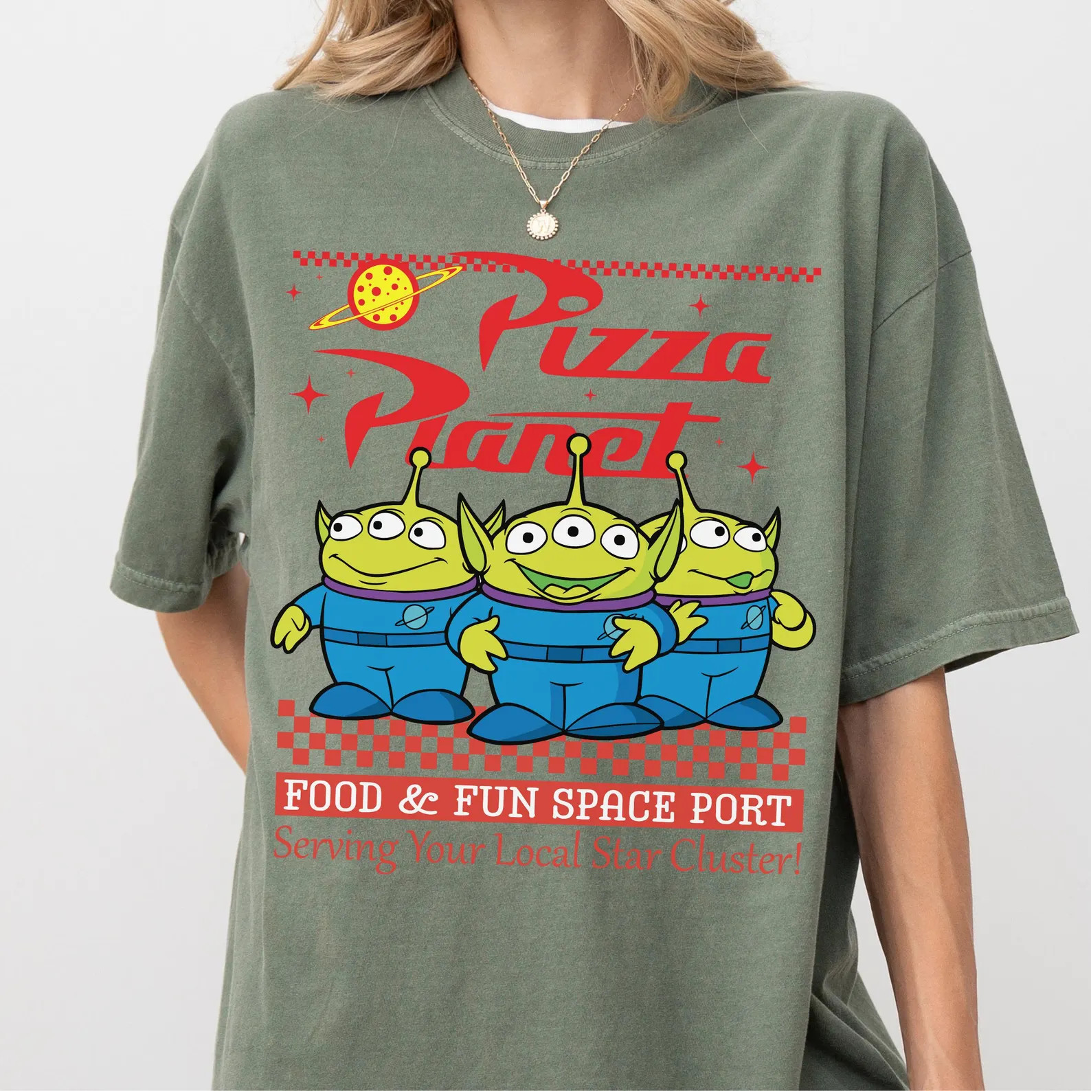 Comfort Colors® Disney Toy Story Pizza Planet Alien Shirt, Hollywood Studios Disney Tee, Pixar P... | Etsy (Global)