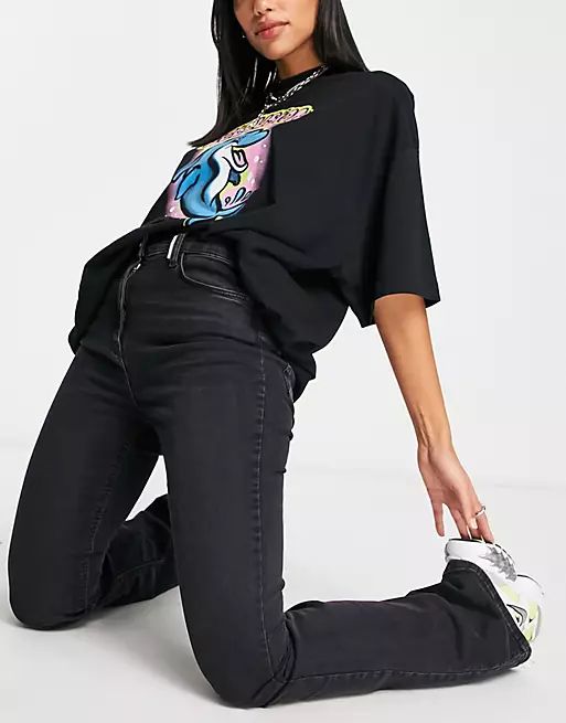 COLLUSION x008 bootleg jeans in black | ASOS (Global)