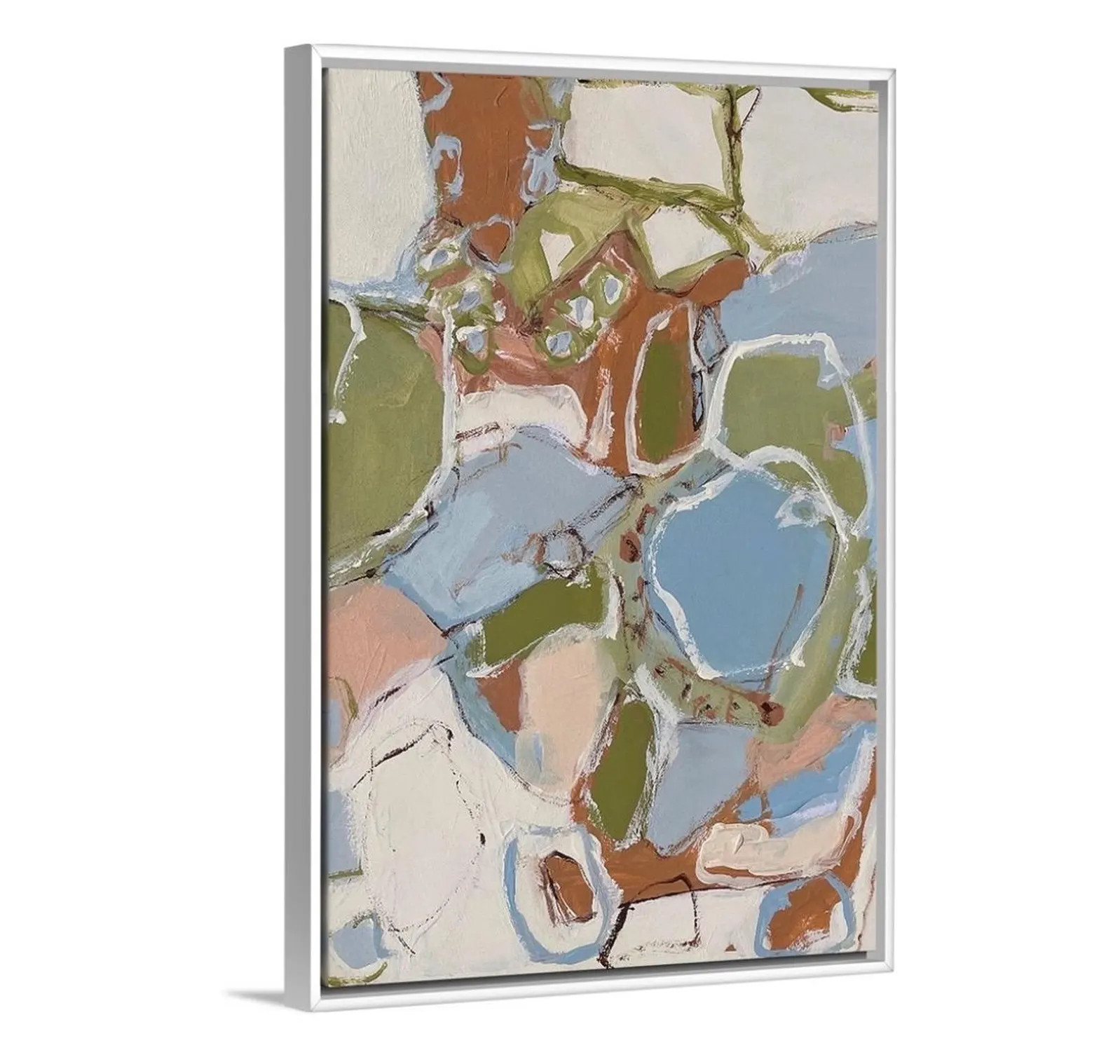 CANVAS PRINT Whimsical and Abstract Blue Green White Various Sizes | Etsy (Global)