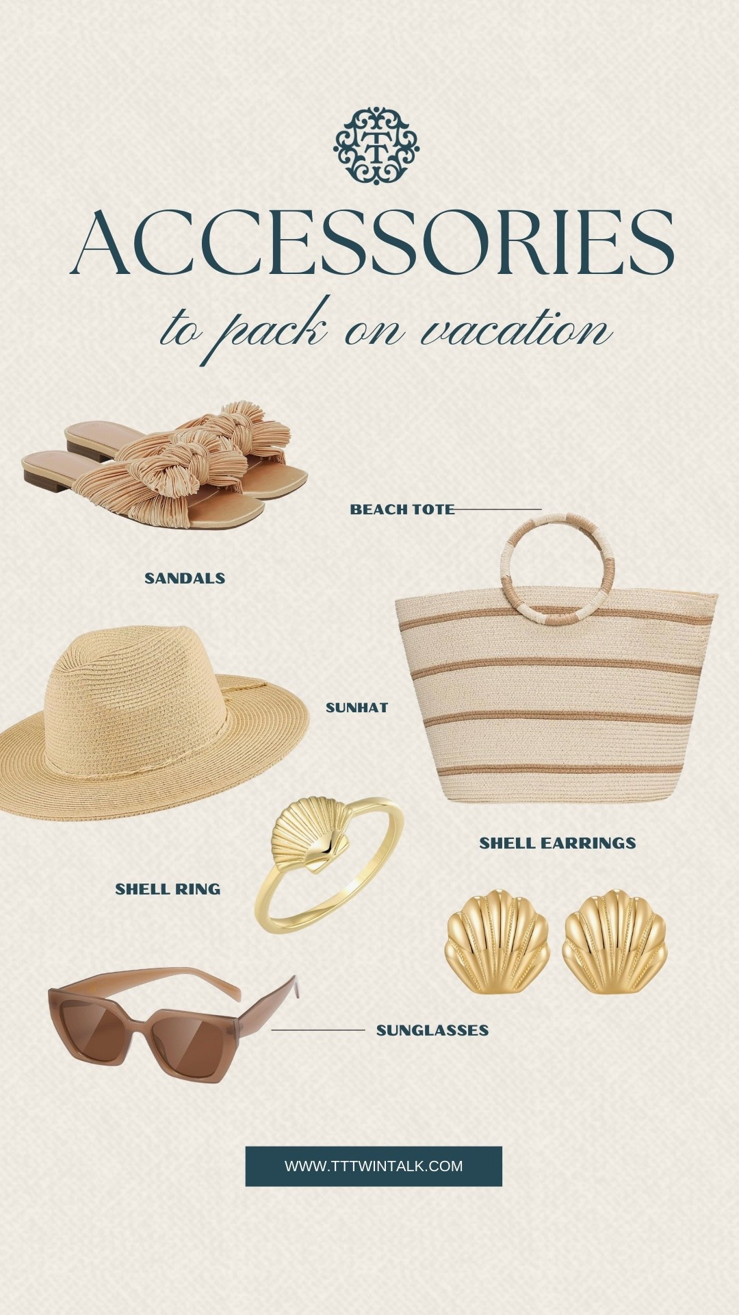 The right accessories can completely change your vacation outfits without overpacking. A few go-to pieces like a woven bag, simple jewelry, and versatile sandals make it easy to mix and match everything you bring. Keep it light, functional, and styled so every outfit feels pulled together.

#LTKdayinmylife #LTKgrwm #LTKootd